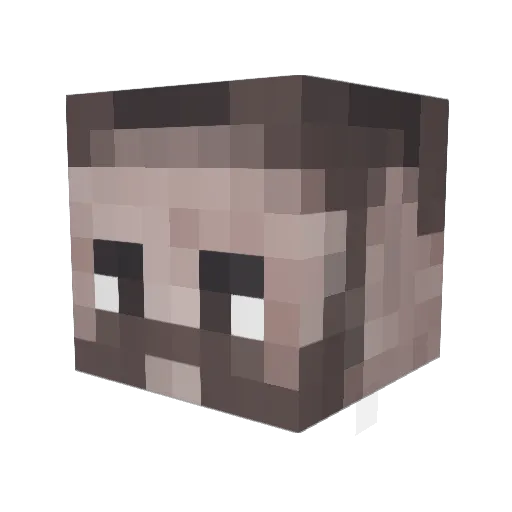 Njord44 Minecraft avatar head, 3D render