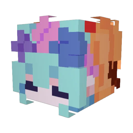 Nk56 Minecraft avatar head, 3D render