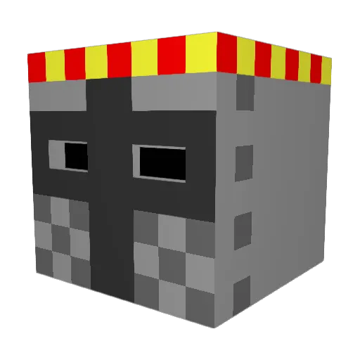 Nkjz Minecraft avatar head, 3D render