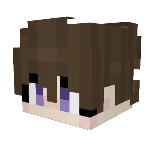 Nkosto Minecraft avatar head, 3D render