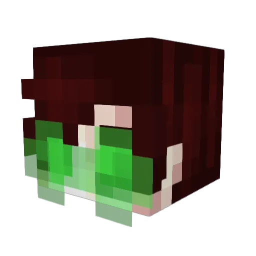 Nkxsky32 Minecraft avatar head, 3D render