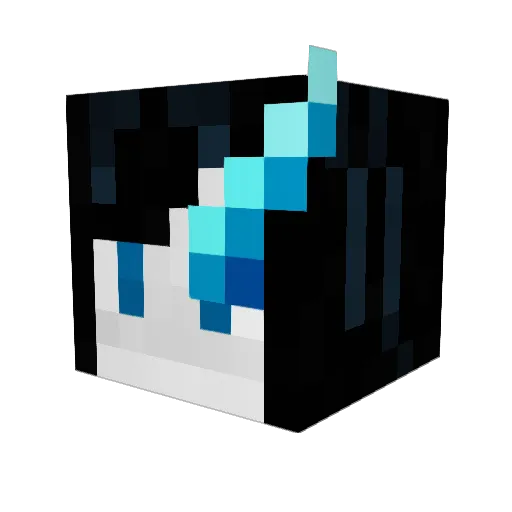 NlGH7MARE Minecraft avatar head, 3D render