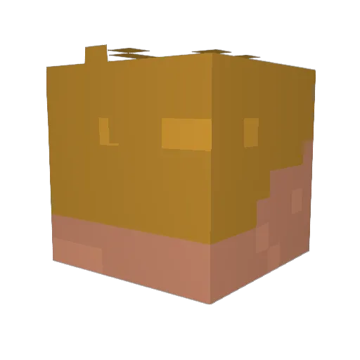 NlMBL3 Minecraft avatar head, 3D render