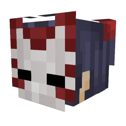 NlVEK Minecraft avatar head, 3D render