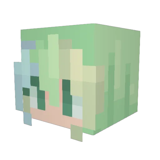 Nm8287 Minecraft avatar head, 3D render