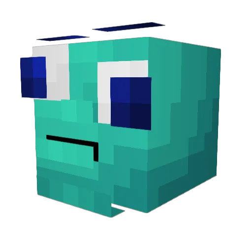 NmyKup Minecraft avatar head, 3D render