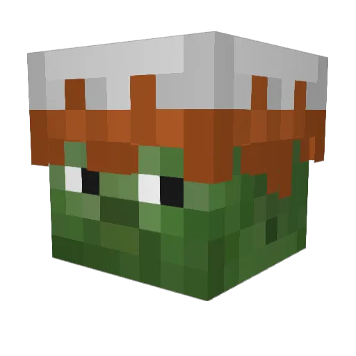 Nnasn Minecraft avatar head, 3D render