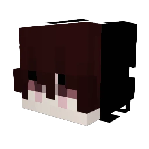 Nneko08 Minecraft avatar head, 3D render