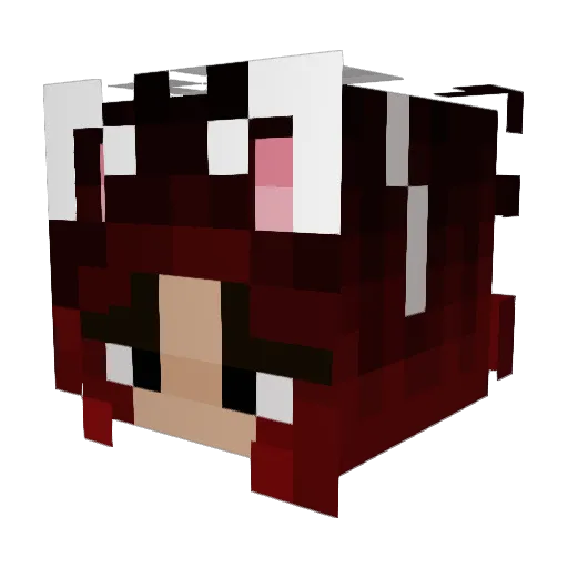Nnitrix Minecraft avatar head, 3D render