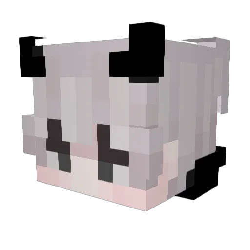 Nnixer Minecraft avatar head, 3D render