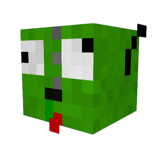 NnyZ Minecraft avatar head, 3D render