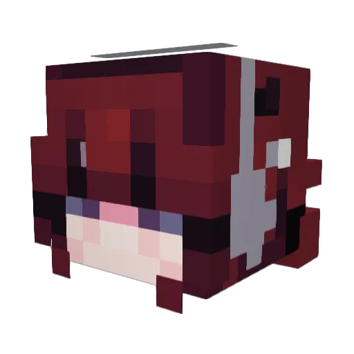 No0Leader Minecraft avatar head, 3D render