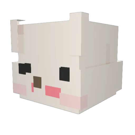 No1X_ETE Minecraft avatar head, 3D render