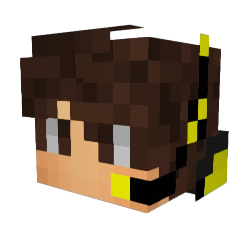 No1budderfinger Minecraft avatar head, 3D render