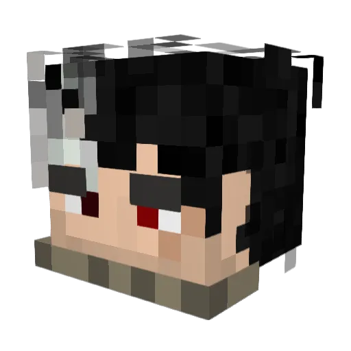 No4Z Minecraft avatar head, 3D render