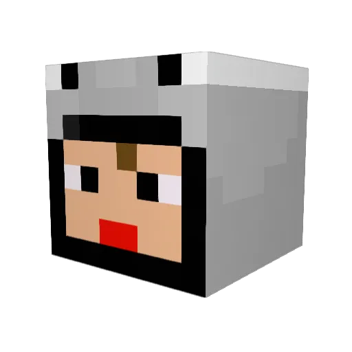 No5420 Minecraft avatar head, 3D render