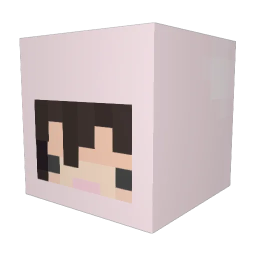 No7WhoopWhoop Minecraft avatar head, 3D render