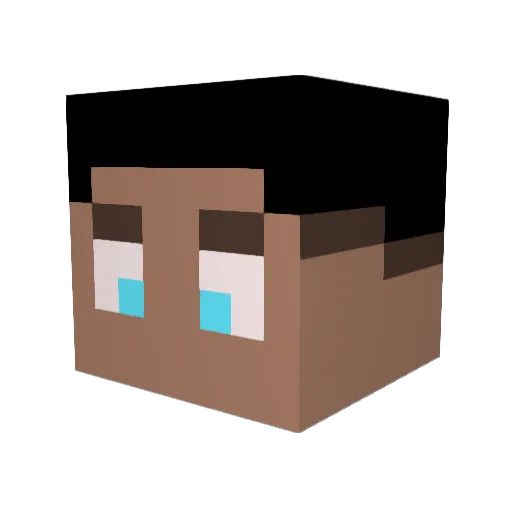 NoBenny Minecraft avatar head, 3D render