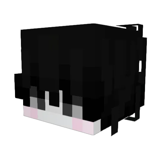NoBloodLeft Minecraft avatar head, 3D render