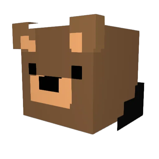 NoBodyInVR Minecraft avatar head, 3D render