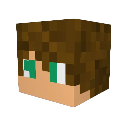 NoCarter Minecraft avatar head, 3D render