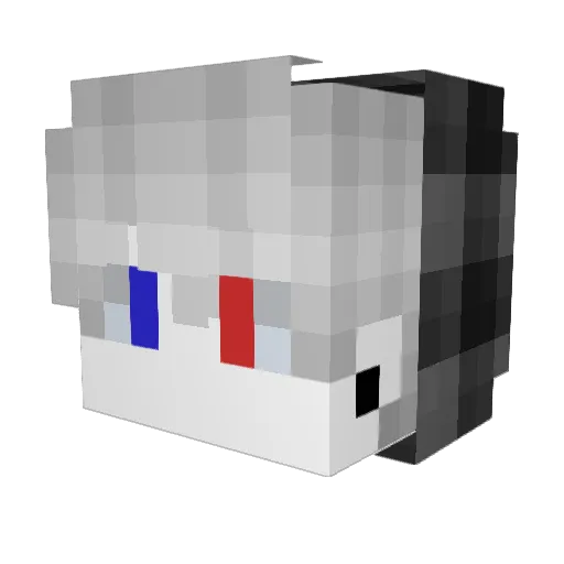 NoCheatingSkills Minecraft avatar head, 3D render