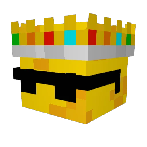 NoCheeseWithMol Minecraft avatar head, 3D render