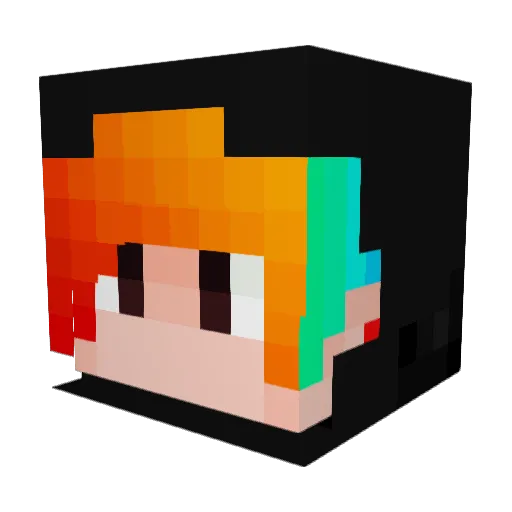 NoClipMonster Minecraft avatar head, 3D render