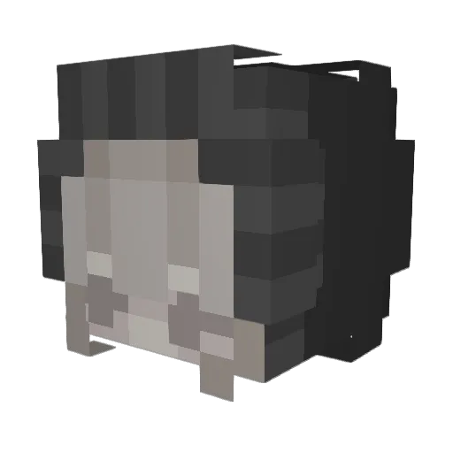 NoClubNFool Minecraft avatar head, 3D render