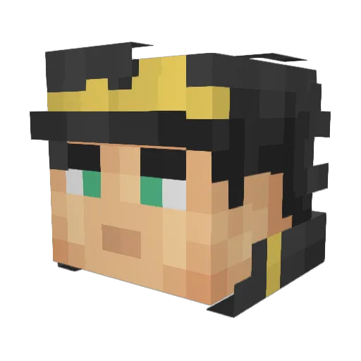 NoDaz Minecraft avatar head, 3D render