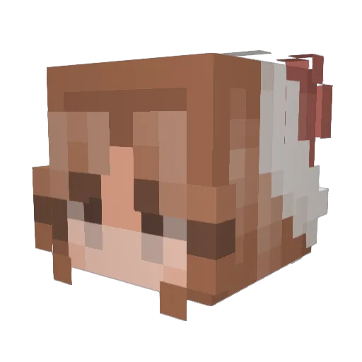 NoDepresso Minecraft avatar head, 3D render