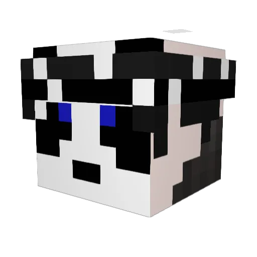 NoDough Minecraft avatar head, 3D render