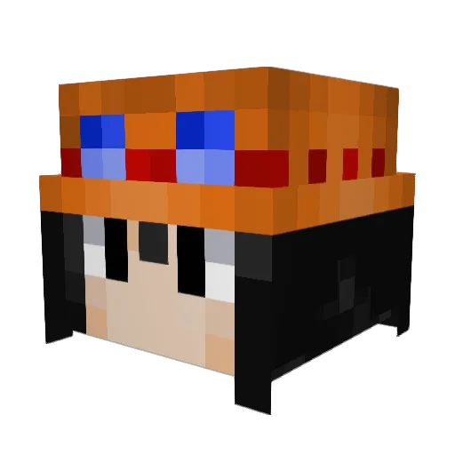 NoEnigma Minecraft avatar head, 3D render
