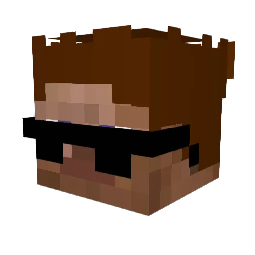 NoFab_ Minecraft avatar head, 3D render
