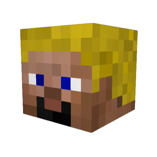 NoFresh Minecraft avatar head, 3D render