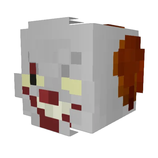 NoGhostHere Minecraft avatar head, 3D render