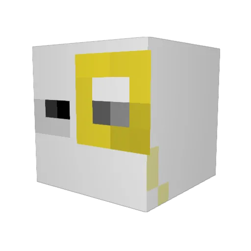 NoGiftsForU Minecraft avatar head, 3D render