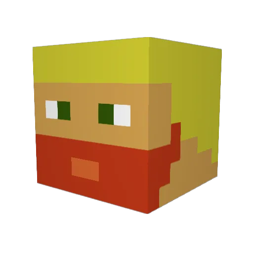 NoGoodDeed Minecraft avatar head, 3D render