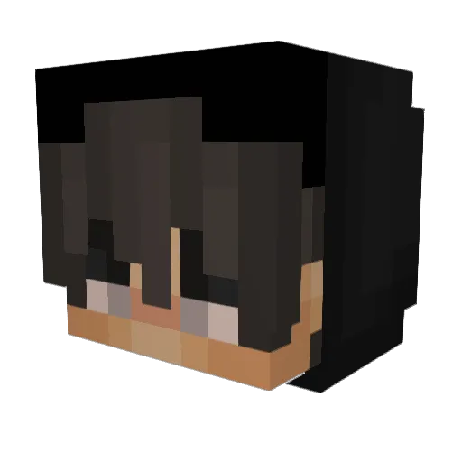 NoHacksJustZach Minecraft avatar head, 3D render