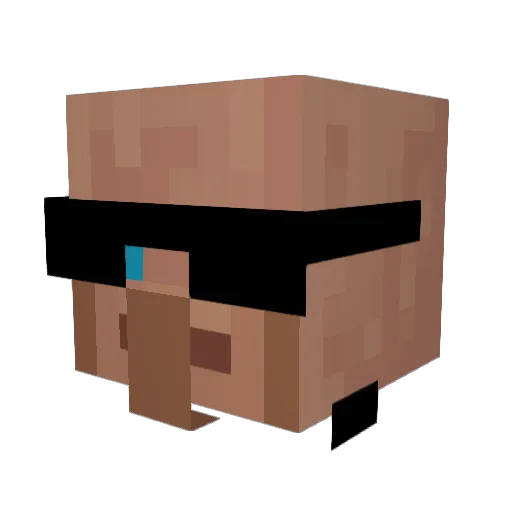 NoHam187 Minecraft avatar head, 3D render