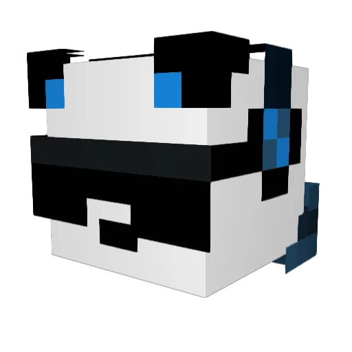 NoHamm36 Minecraft avatar head, 3D render