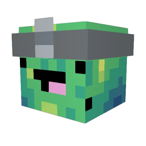 NoHaxJustCrazy Minecraft avatar head, 3D render