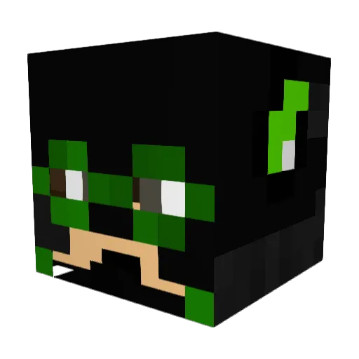 NoHaxJustLagg_ Minecraft avatar head, 3D render