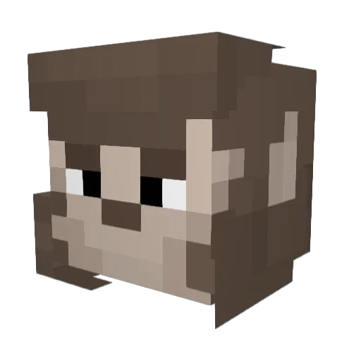NoHayTroblemo Minecraft avatar head, 3D render