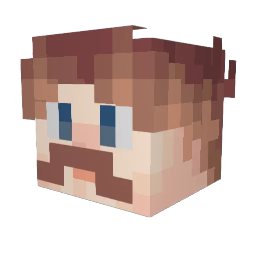 NoHenryhere Minecraft avatar head, 3D render