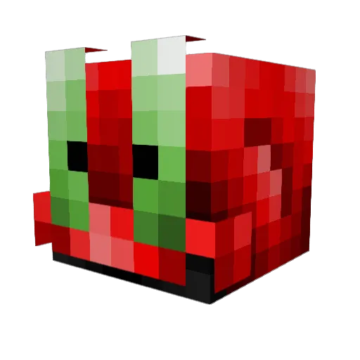 NoImMemaidMan Minecraft avatar head, 3D render