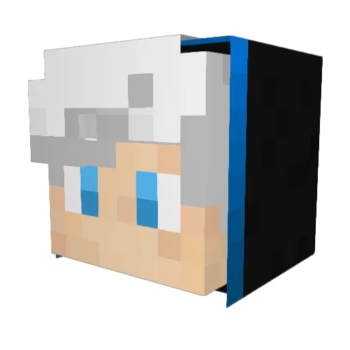 NoJutsuSan Minecraft avatar head, 3D render