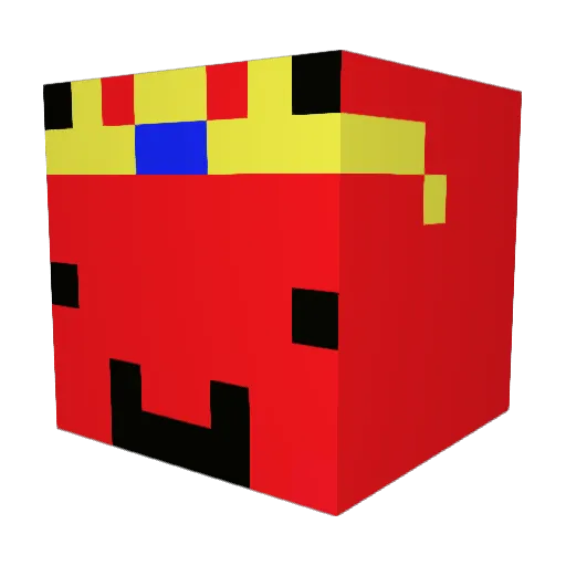 NoKe15 Minecraft avatar head, 3D render