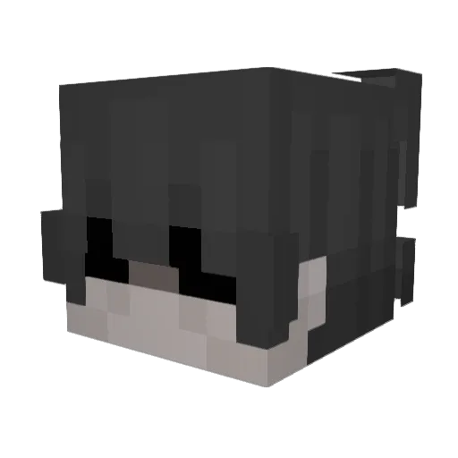 NoKurisu Minecraft avatar head, 3D render