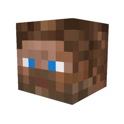 NoLeftJustRolex Minecraft avatar head, 3D render